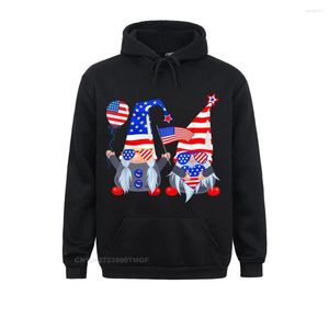 Mens Hoodies 4th Of July Gnomes Shirt Funny American USA Patriotic Hoodie Funky Customized Long Sleeve For Men Clothes Labor Day