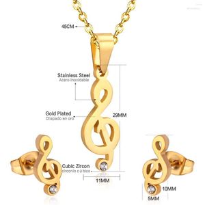 Necklace Earrings Set LUXUKISSKIDS Women's Gold Color Earring Dubai African Jewellery Stainless Steel Jewelry Gift Bijoux Femme