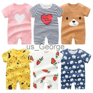 Clothing Sets Baby Cotton rompers for Boys And Girls newborn baby girl clothes Summer Short Sleeve Pajamas Toddler Costume boy Jumpsuit 2023 J230630
