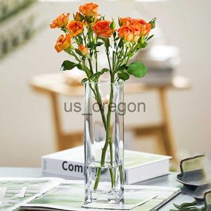 Vasos Interiores Vasos de Vidro Sala de Estar Estético Moderno Escritório Vaso de Flores Banheiro Pequeno Decoração Wohnzimmer Design de Casa FY25XP x0630