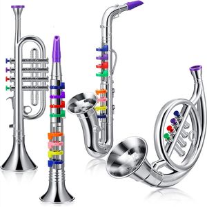 Musica per bambini Giocattoli sonori Clarinetto classico Tromba Sassofono Imitazione di strumenti musicali Giocattoli Ragazzi Ragazza Educazione precoce Strumento di apprendimento per bambini Bambini 230629