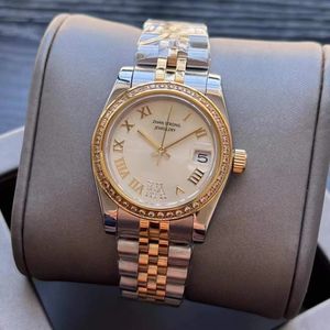 Automatiska mekaniska kvinnors klockor 31mm Diamond Iced Out Designer Full rostfritt stål Strap Woman Wristwatch Fashion Party Gifts Montre Ladies Wristwatches