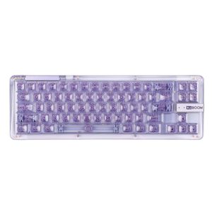 Capas de teclado KiiBOOM Phantom 68 Junta de cristal montada USB C com fio Bluetooth5 0 2 4GHz sem fio Swappable Mecânico 230630