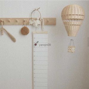 Tragbarer, wunderschöner, handgefertigter Rattan-Heißluftballon, Rattan, handgefertigter Heißluftballon, zart für Kinderzimmer, L230626