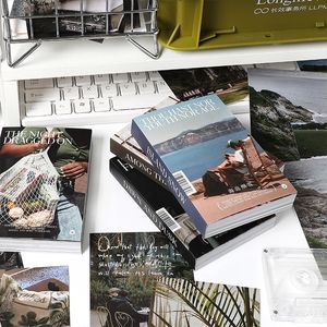 Adhesive Stickers TIANZI 100pcs large size Landscape Pographic pictures Decorative scrapbook Korea Stationery Aesthetics 230630