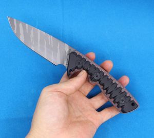 Kampanj High End M27 Survival Straight Knife Z-Wear Drop Point 6.5mm Blad Full Tang G10 Handtag Utomhus Vandring Camping Fasta bladknivar med Kydex