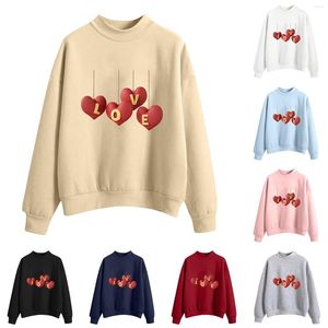 Gym Clothing Women's Sweatshirt Printing Without Hood Cotton Round Neck Long Sleeve Pullover