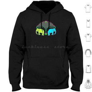 Erkek Hoodies Tayland Psyche Blurry Chang Elephant ? Uzun Kollu Bangkok Birası