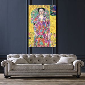 Eugenia M Primavesi Gustav Klimt Oil Painting Reproductionの有名な女性キャンバスアートの肖像画手作りの高品質