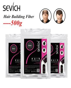 Selling SEVICH Hair Loss Building Fiber Thinning Thickening Keratin Fiber Styling Powder 500g Replacement bag1641803
