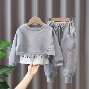 Clothing Sets Kids Girls Clothes Set Children's Long Sleeve Sweater Pants 2-Piece Set Baby Sports Casual Wear Set Spring and Autumn 230628