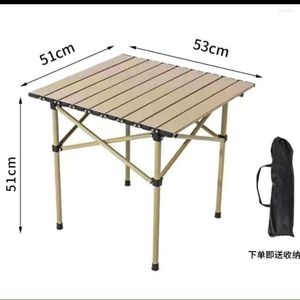 Camp Furniture Outdoor Folding Table Chair Set Park Camping Picnic Gear Ultra Light Portable Barbecue Stall