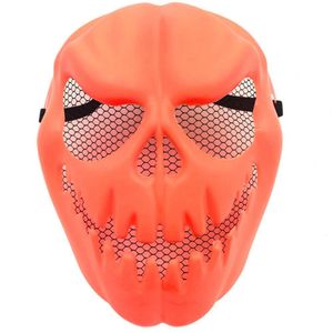 Máscaras de festa máscara de abóbora plástico respirável adereços de cosplay rosto assustador Halloween 230630