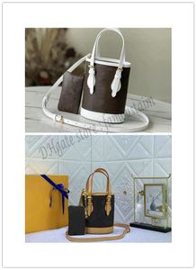 Nano Bucket Bags Composite Totes Vintage Handbags Fashion M81489 Soft Canvas Open Card Package Lona Shoulderbag Wallet Com Box B284 5A Top