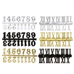 Wall Clocks 6 Pcs Clock Accessories Numbers Stickers Replacement Face Digital Parts Plastic Hanging Numerals DIY