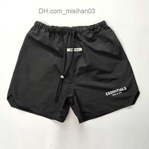 Men's Shorts Fashion Custom Screen Printing 220gsm 5 Inch Inseam Gym Hombre Sweat Short Pant Letter Reflective Nylon Shorts For Men Z230630