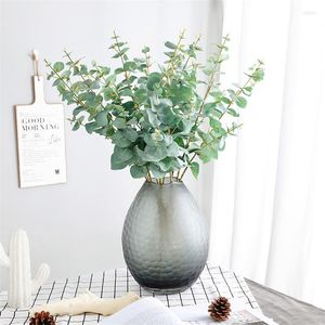 Decorative Flowers Simulated Plant Zinnia Elegans Eucalyptus Artificial Trees Bonsai Random Variety Without Flower Pot