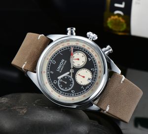 2023 UNIXX Neue Designer-Bewegungsuhren Männer Hochwertige Luxus-Herrenuhr Multifunktions-Chronograph Montre-Uhren Kostenloser Versand