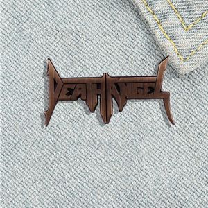 Broscher av hög kvalitet död ängel rock band emalj pin vintage musik badge fan samlarobjekt medalj smycken present mode tillbehör