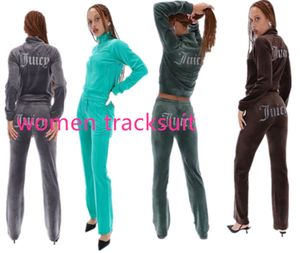 Designer de roupas femininas das mulheres calças de duas peças suculento agasalho veludo conjunto cotoure faixa terno couture juciy coture sweatsuits
