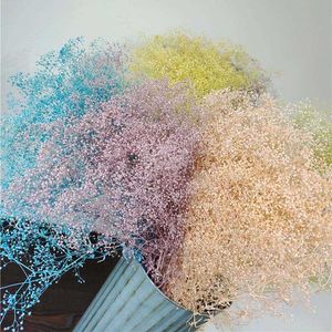 Dried Flowers Natural Gypsophila Bouquet Dry Baby Breath Real for Wedding Party DIY Wreath Floral Arrangement Home Decor