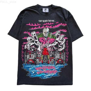Men's T-Shirts T shirt Streetwear Anime Casual Mens Clothing Y2K Oversized Print Short Sleeve O Neck Tops Tees give service to warren lotas L230630
