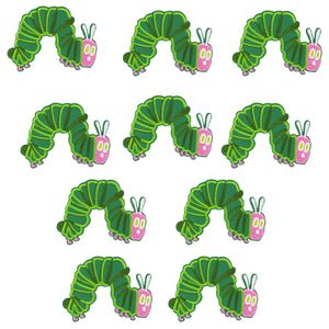 Patch för kläder Sy Brodery Applique Funny Animals Stripes Iron On Patch For Jacket Coat Cartoon Insect Accessories 10 PCS225L