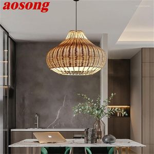 Pendelleuchten AOSONG Hängeleuchten Moderne LED-Künstlerleuchte für Wohnzimmer, Teestube, Schlafzimmer