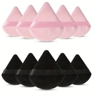 Powder Puffs Triangle Cosmetic Powder Puff Reusable Soft Plush Powder Sponge Makeup Foundation Sponge For Face Body Loose Powder Wet Dry Makeup Tool