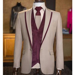 Garnitury męskie Blazers Formal Wedding Tuxedo Suit z Notoched Lapel Slim Fit i 3 sztuki projekt 230630