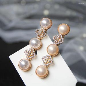 Hair Clips Rhinestone Pearl Clip White Pink Metal Korean Fashion Women Simple Elegant Glamour Wedding Gifts