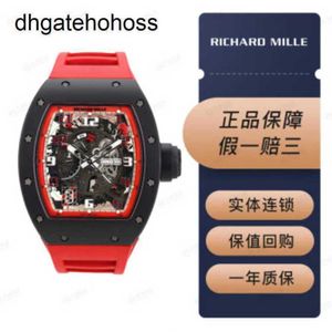 Richardmill Watches Watch Mechanical Watch Richardmill Mens Series RM 030 Black Ceramic Limited Edition Fashion Leisure Sports Wrist W9yn