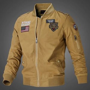 Men's Jackets Mens Bomber Pilot Jacket Winter Parkas Army Jackets Military Motorcycle Jacket Cargo Outerwear Air Force Pilot Tactical Coat Man 230928