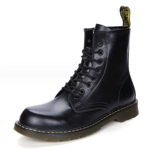 Botas de couro genuíno para mulheres botas de tornozelo de alta qualidade na moda botas de couro masculino sola grossa sapatos de motocicleta 2023 novo