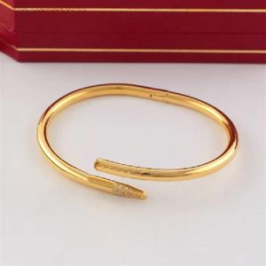 Love Screw Bracelet Designer Mens Bangle Luxury Jewelry Women Bangle Classic Titanium Steel Alloy Craft Craft Gold SI224I