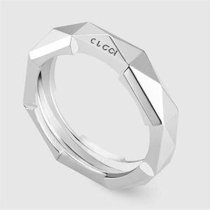 Mode Ring 925 Ring Sterling Silver Rings Link To Love Stud Ring Rings for Mens and Women Party Wedding Engagement Jewelry Lover297p