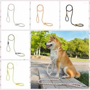 Dog Collars 1Pc Durable Adjustable Explosion-Proof Pet Rope Nylon Non-Slip Traction Belt Practical Walking Big Leash Collar