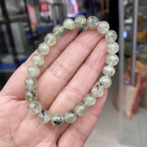 Strand Prehnite Bracelet Natural Grape Stone Elastic Bead Bracelets Size 6/8/10/12mm Gift To Women's Handmade Gemstone Jewelry Men