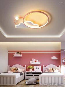 Chandeliers Modern LED Ceiling Light For Children's Room Lighting Fixtures Nursery Kids Baby Boy Girl Bedroom Cartoon Smart
