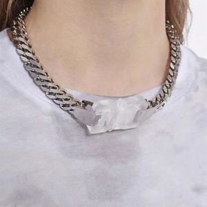 2020 1017 ALYX STUDIO LOGO Metal Women jewelry Chain necklace Men Women Fashion Bracelet Hip Hop Outdoor Street Accessories Festiv231C