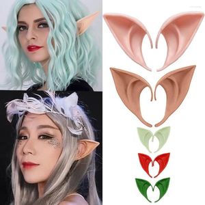 Backs Earrings Halloween Elf Ear Barrettes Christmas Angel Fake Cosplay Party Adult Props Dance