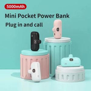 Laikaide Mini Power Bank 5000 mAh Power QC PD Schnelle Lade Für iPhone 14 1513 12 Batterie Externe Tragbare Ladegerät für Samsung