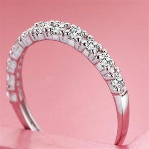 Ślub w pełnym srekowaniu 925 Srebrne pierścienie dla kobiet Purple czerwony symulowany diamentowy pierścionek zaręczynowy Gwiazda Jewelry2411