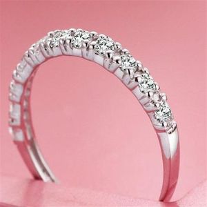 Anelli in argento sterling 925 da sposa in argento intero per le donne Anello di fidanzamento con diamante simulato rosso viola Gioielli stella2411