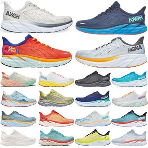 10A2023 Hoka One Bondi 8 Hoka Running Shoe Local Boots Online Store Training Sneakers Accepterade Livsstilschock Absorption Highway Designer Women Mänskor Storlek 36-45