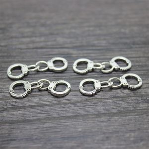 30pcs lot 31x11mm antique silver handcuff charm pendant204j