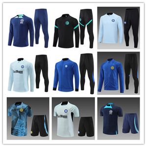 23 24 Nuova giacca inter LAUTAROo chandal MILANOSs Tuta da allenamento milanese camiseta DE FOOT tuta da uomo per bambini kit BARELLAa Giacca Sportswear