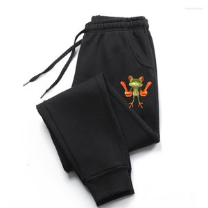 Pantaloni da uomo Tropical Red Eye Tree Frog Thumb Up 2023 Uomini divertenti Pantaloni sportivi neri Stampa 3D Cartoon Manica corta Compleanno Pan