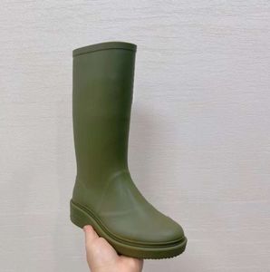 Projektant marki Cross Womens Welly Boots Buty designerskie platforma Platforma Ringer moda czarna, ale kolanowa wielkość kobiet rozmiar modny