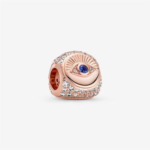 100% 925 prata esterlina all-seeing olho pena três lados encantos caber original europeu charme pulseira moda casamento engagemente203p